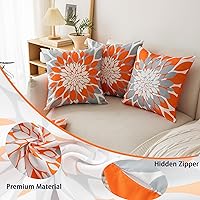 Vista 76 de Qahing Paquete de 4 fundas de almohada impermeables para exteriores de 16 x 16 pulgadas, fundas decorativas cuadradas de jardín para muebles