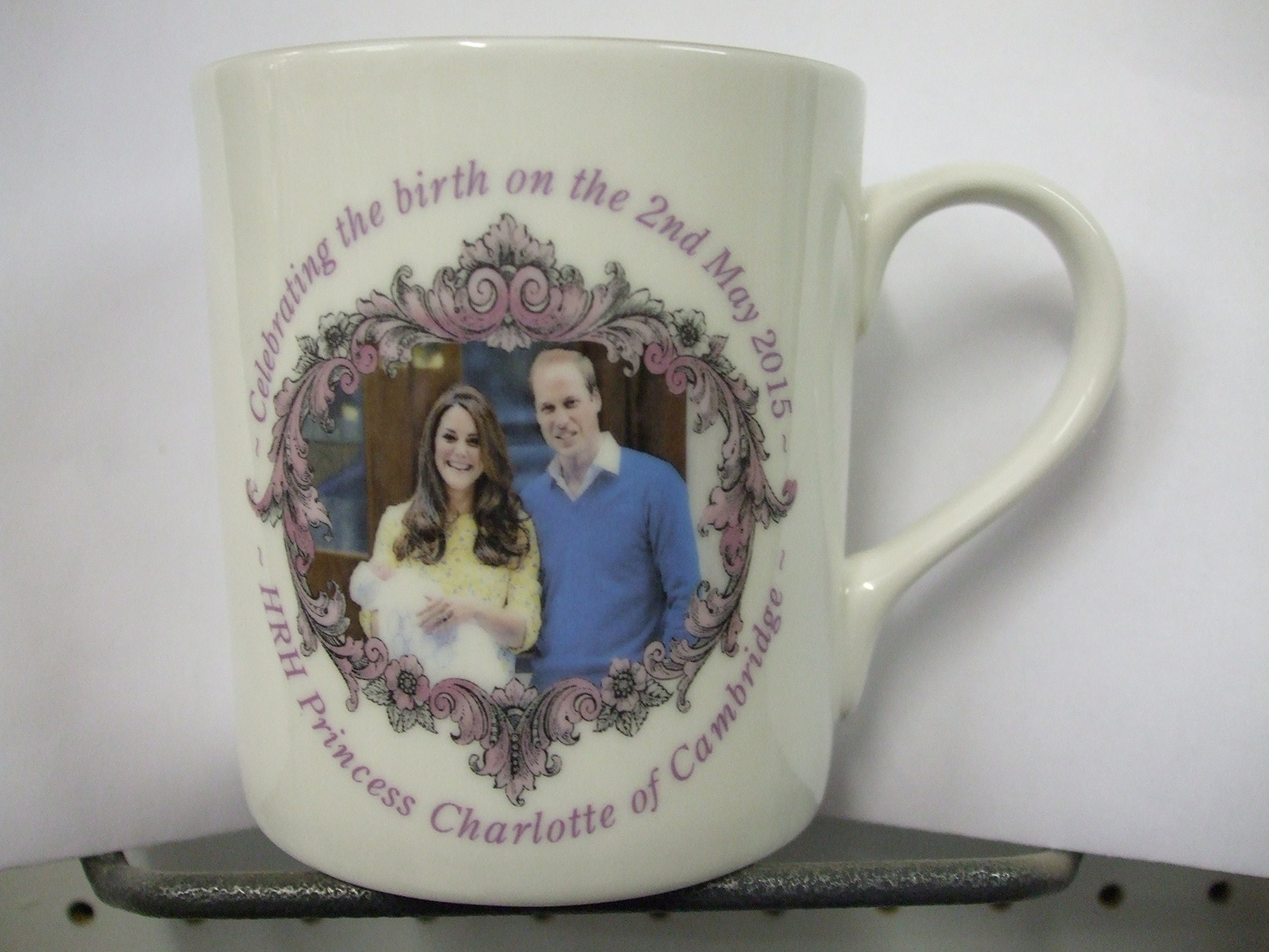 Edwardian China Royal Baby Princess : Hrh Princess Charlotte Fine Bone China Mug