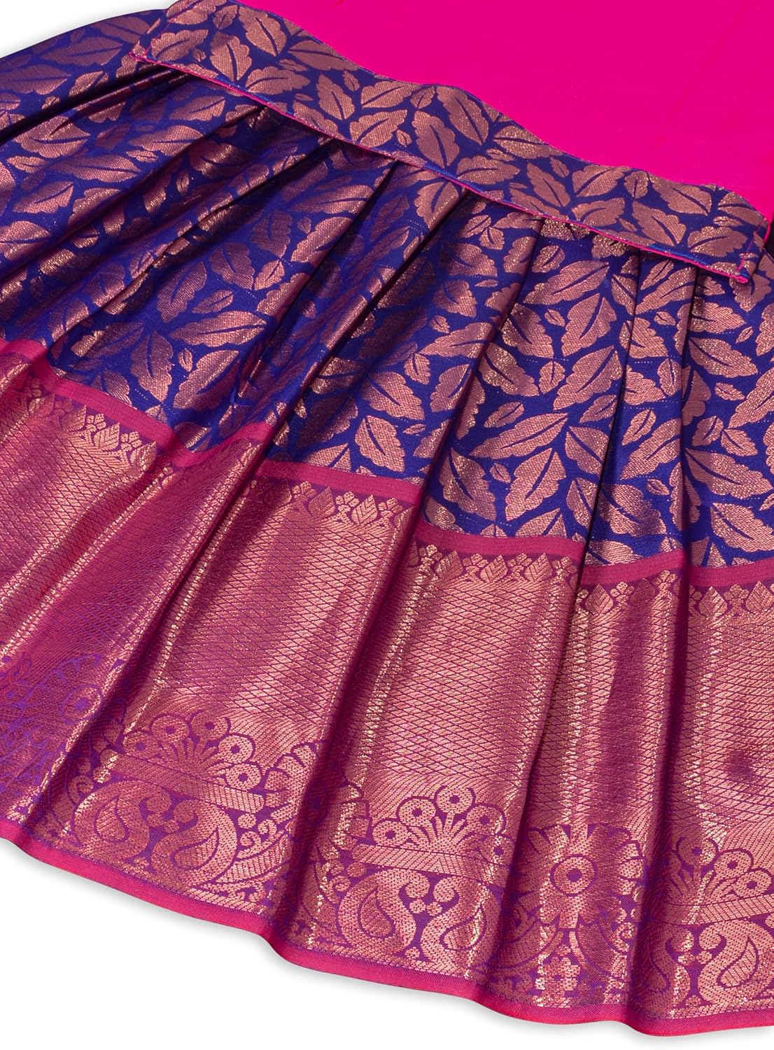 Chandrakala Lehanga Pattu Pavadai For Girls Kids South Indian Dress, (KL115-P)