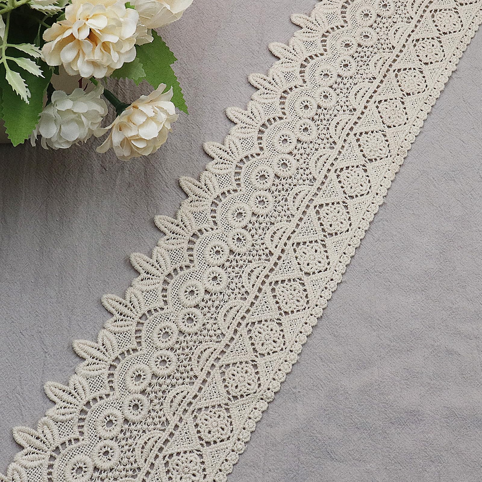 1 yard 10 cm brede melkzijde vintage kanten boord kantlint kantlint borduurwerk sierband kant bloemenlint rand voor naaien handwerk lingerie trouwjurk bruiloft huisdecoratie, wijnrood