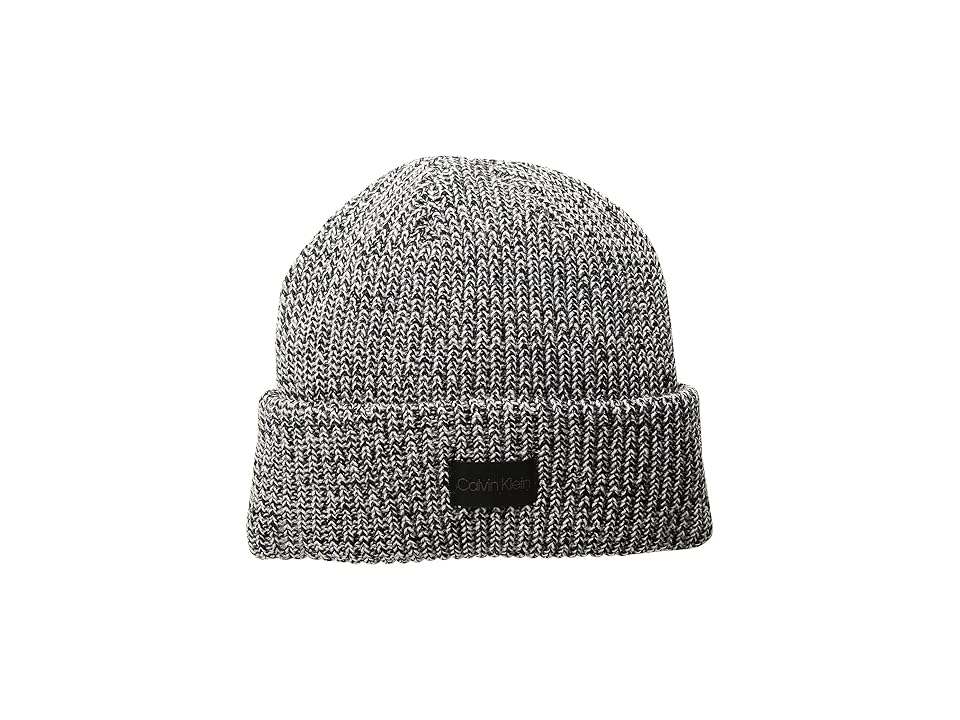 

Calvin Klein Marled Ragg Hat (Black Pepper) Knit Hats