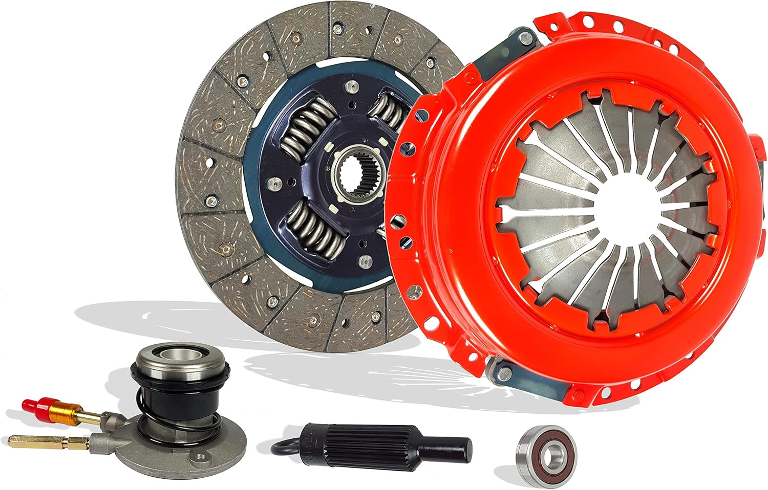 Clutch With Slave Kit Compatible With Canyon Colorado Canyon I-280 I-290 Z71 Z85 SL SLE SLT WT Extended Fleet 2004-2012 2.8L 2770CC 169Cu. In. l4 GAS DOHC Naturally Aspirated (Stage 1; 04-219RS)