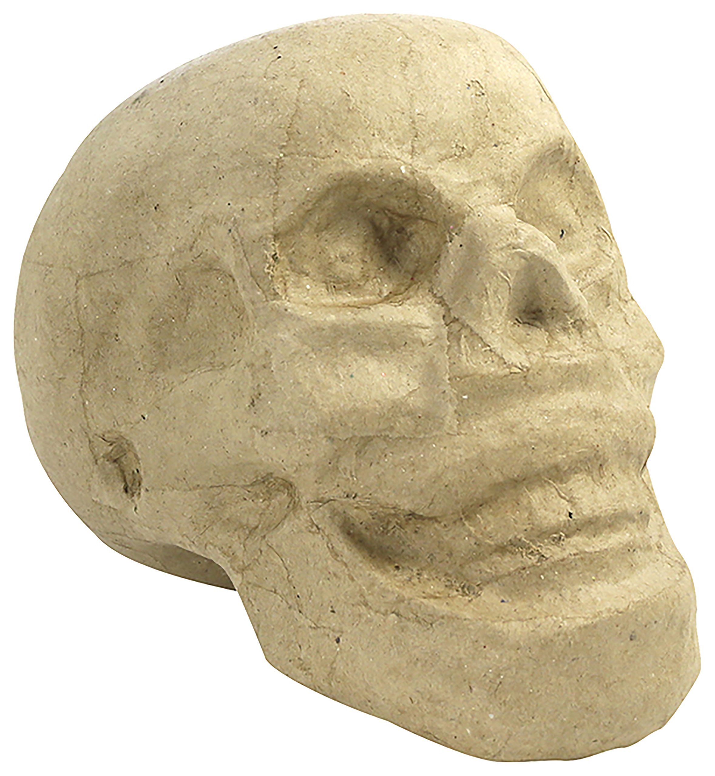 Décopatch - Ref SA184C - Skull - Papier Maché Object to Decorate - 15.5 x 10.5 x 12cm - Decorate with Décopatch Papers & PaperPatch Glue, Glitter, Paints