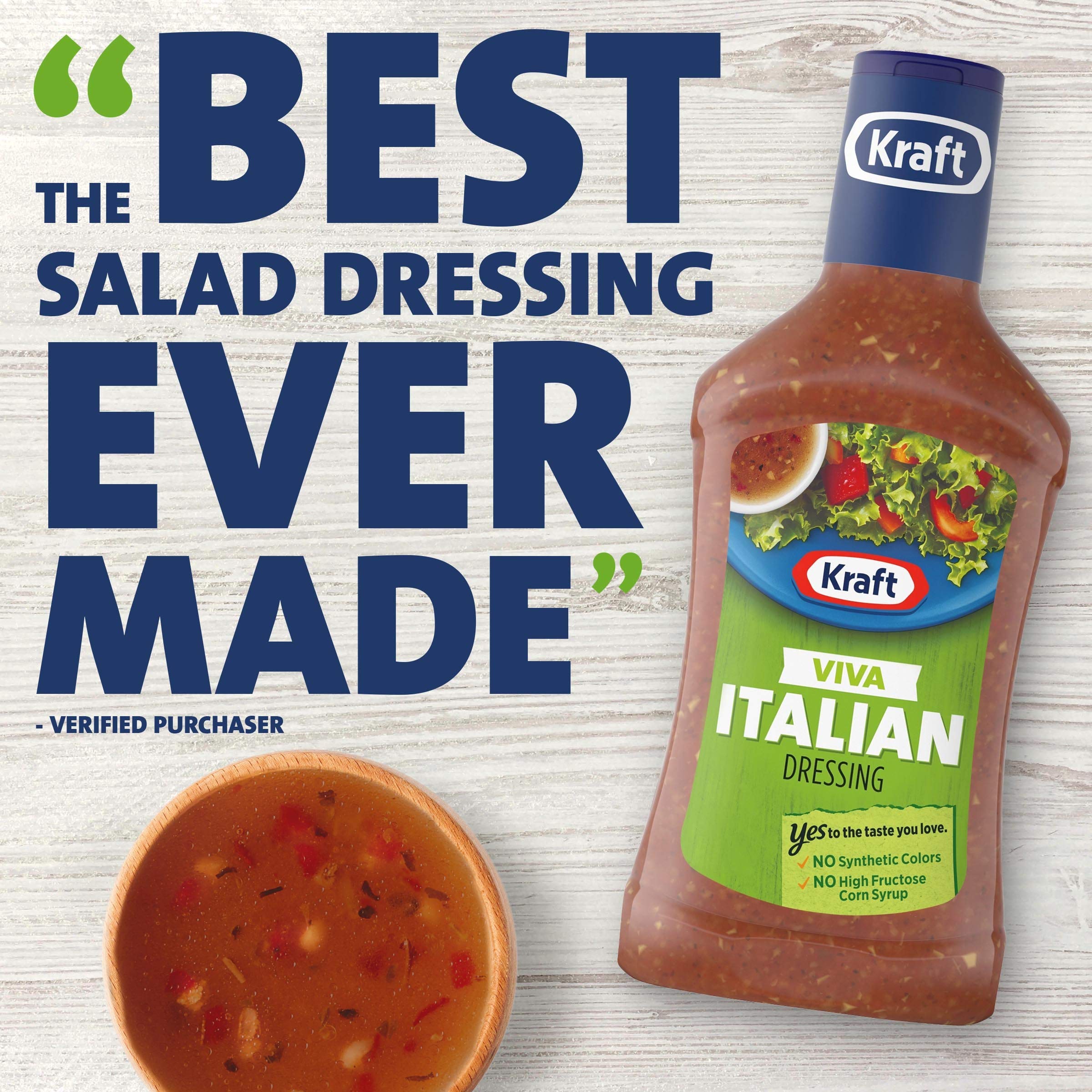 Kraft Viva Italian Salad Dressing (6 ct Pack, 16 fl oz Bottles) Buy