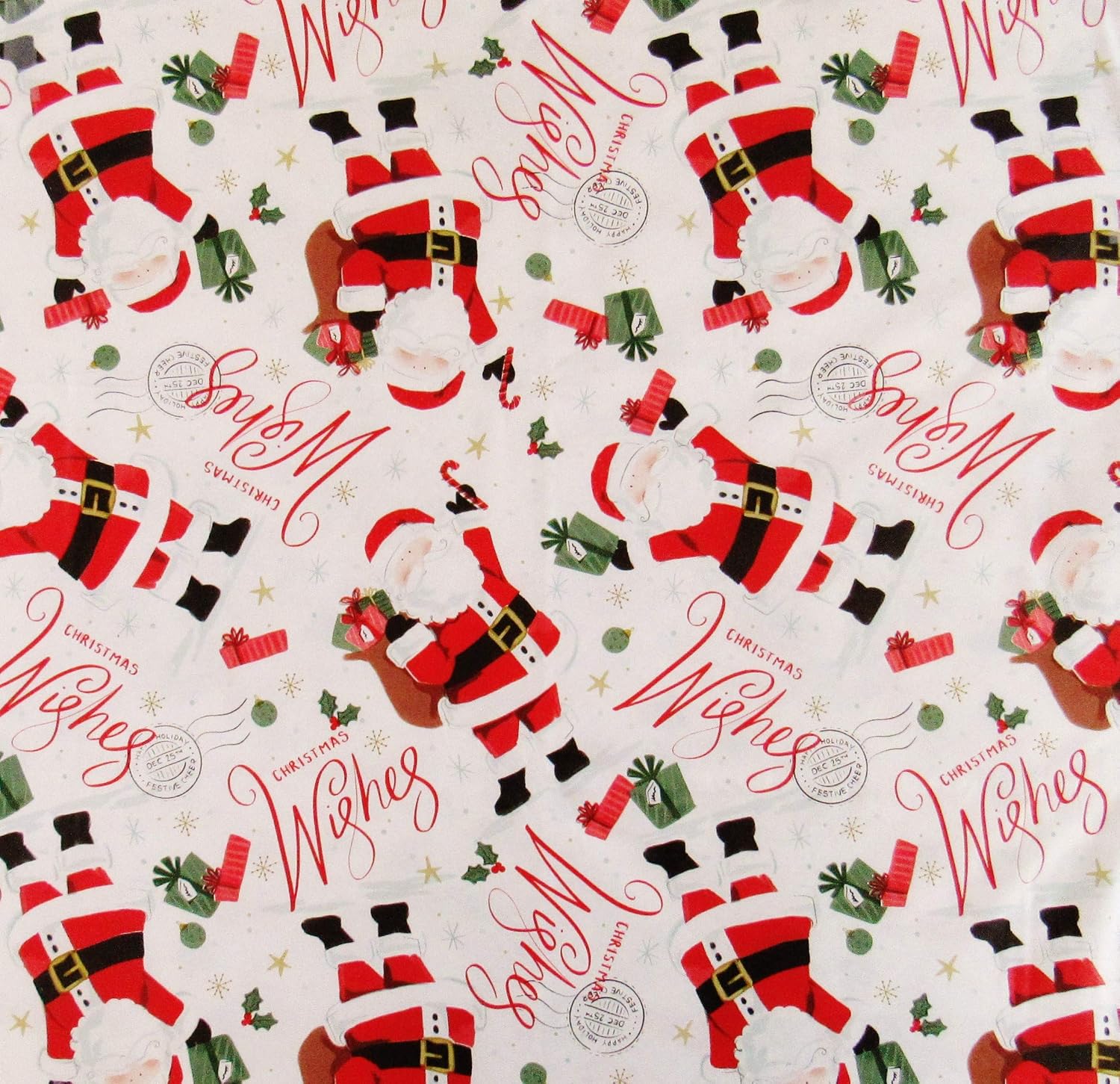 🔥 Cashback up to 70% Santa's Christmas Wishes Vinyl Flannel Back Tablecloth (52 x 70 Oblong)