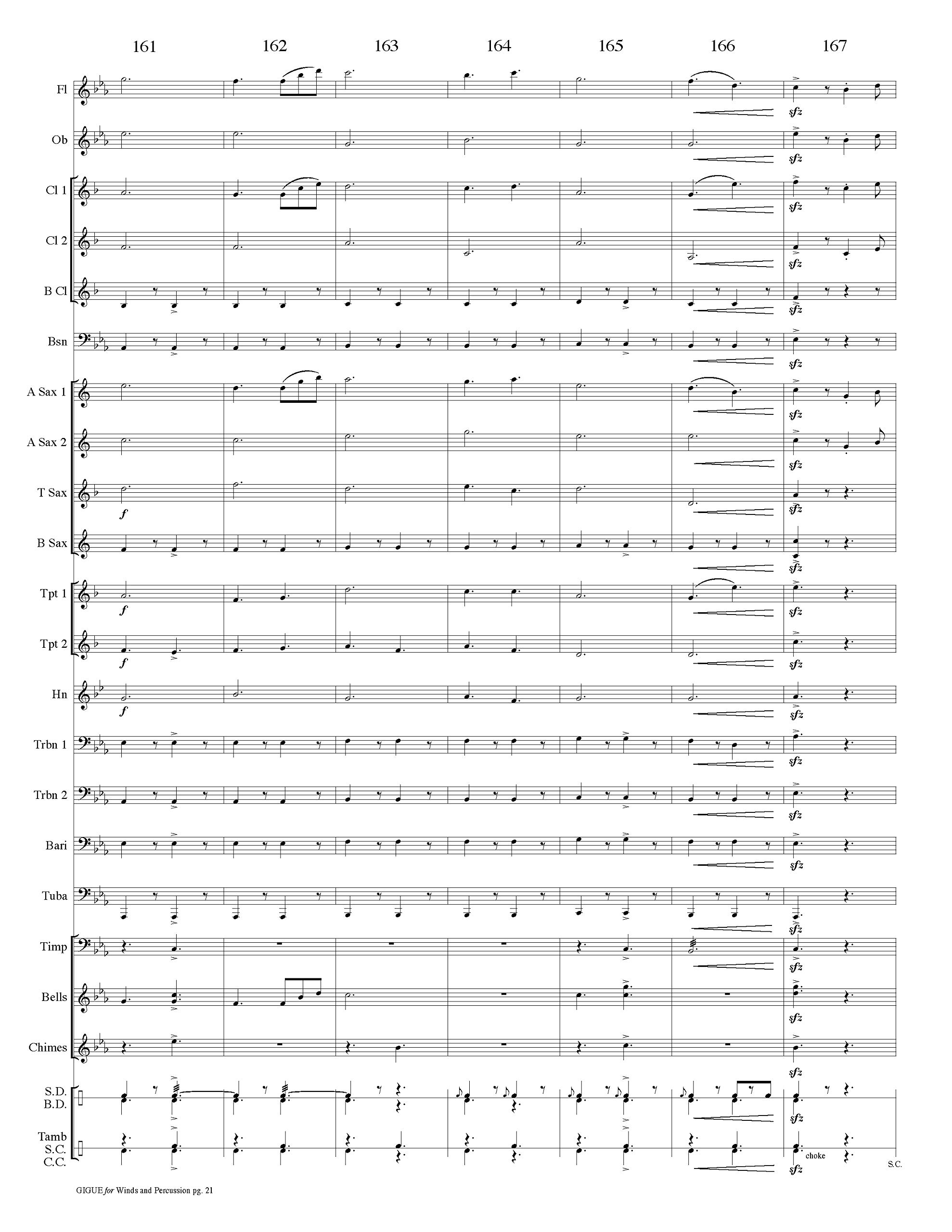 Gigue for Winds and Percussion (Eighth Note Publications)