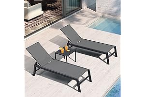 PURPLE LEAF 2 Pieces Chaise Lounge Set for Patio Pool