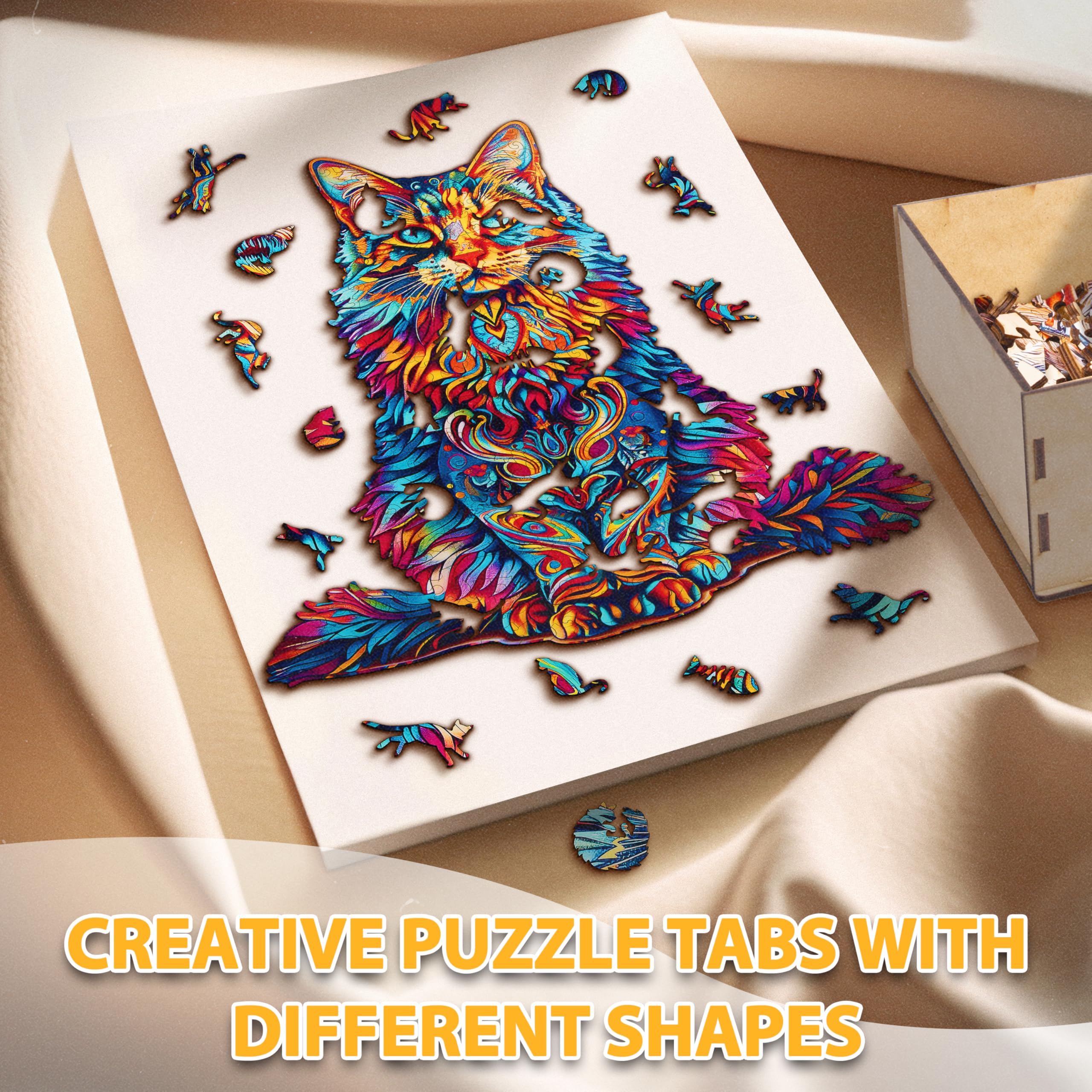Modello in Bianco Del Puzzle Di Stile Irregolare Illustrazione