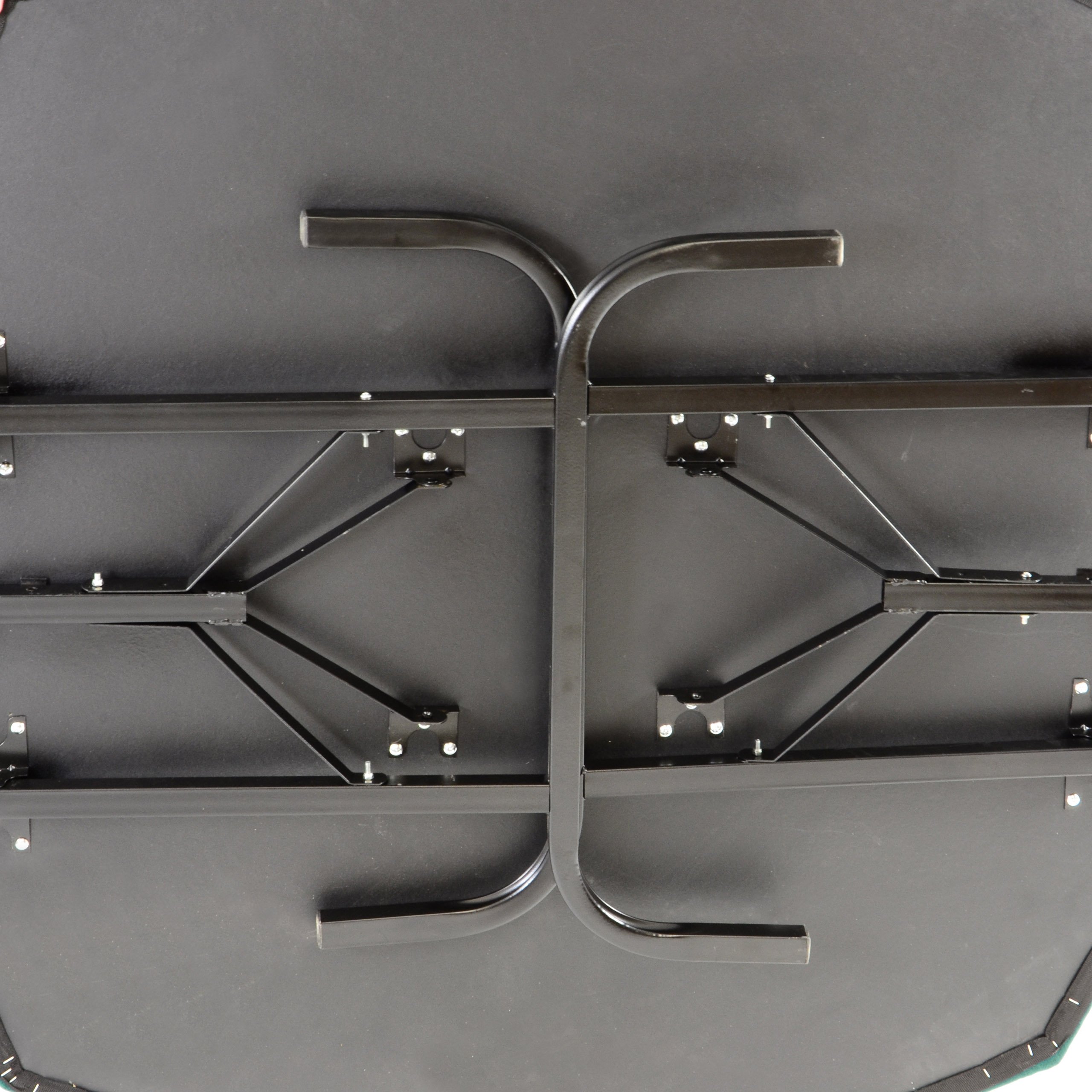 Vidaxl – Table pliante de poker 10 joueurs – Dimensions 207x106x76 cm – Dessus en feutre de qualité casino – Porte-gobelet intégré