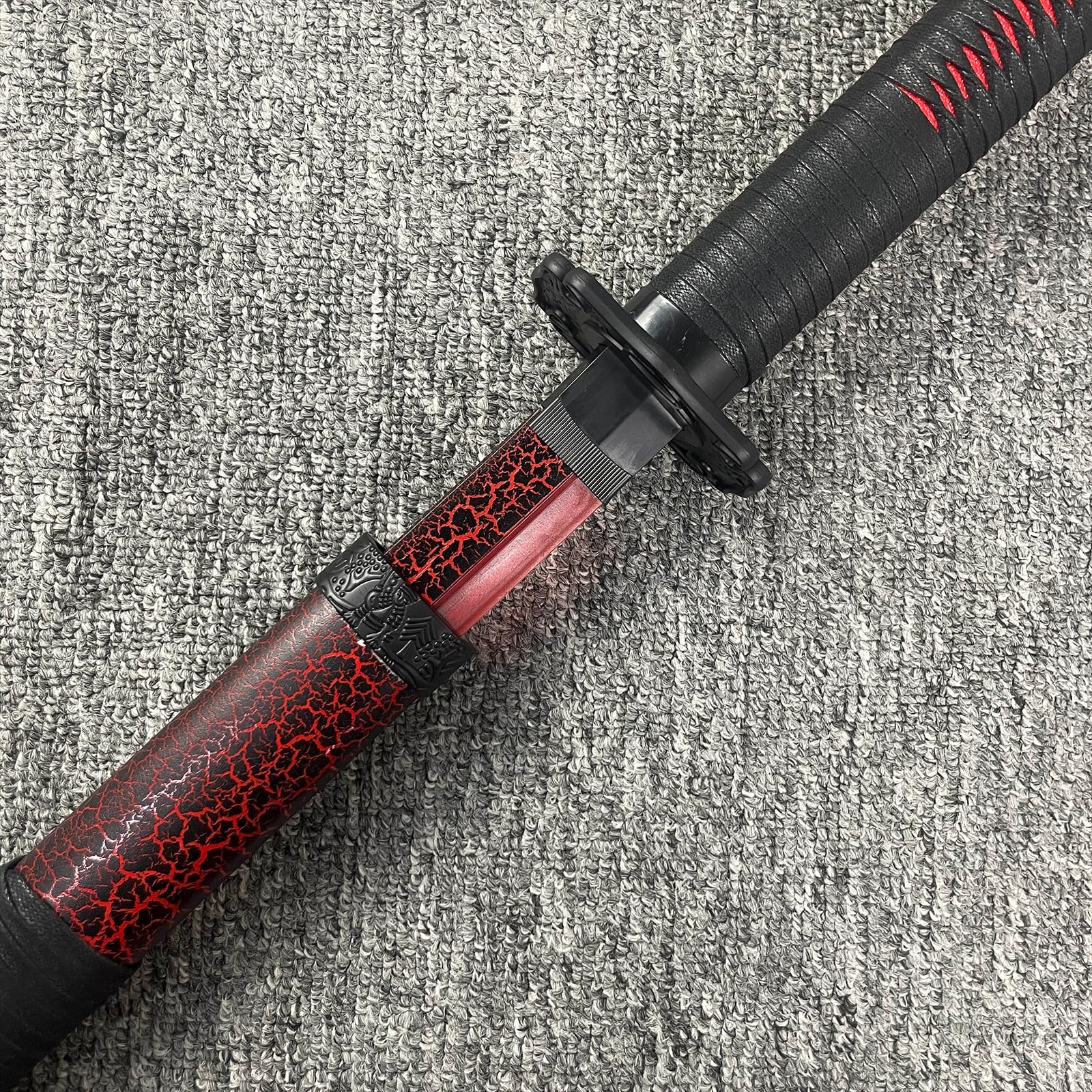 Sabres Laser Katana en Bois,Bokken Fait Main avec Bande Lumineuse,Sabre de samouraï en Bambou,idéal pour Offrir,Cosplay,Accessoires,Bal masqué,fête - 100 cm