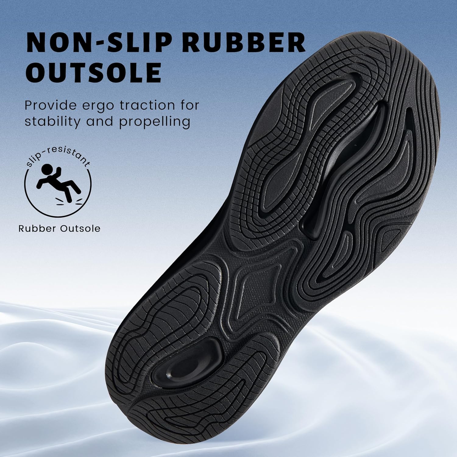 Wondamo Women's Walking Shoes Slip On Comfortable Rebound Running Tennis Shoes Lightweight Breathable Non Slip Supportive Casual Athletic Fashion Sneakers - Image 5