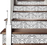 Vista 4 de Amalfi - Tira de vinilo autoadhesiva para escaleras, fácil de recortar y limpiar, reposicionable, extraíble, resistente al agua, murales