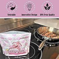 Vista 3 de Piggy Pouch - Bolsa de almacenamiento para grasa de tocino, reutilizable, diseño hermético, sin olor, 12 onzas, paquete de 6