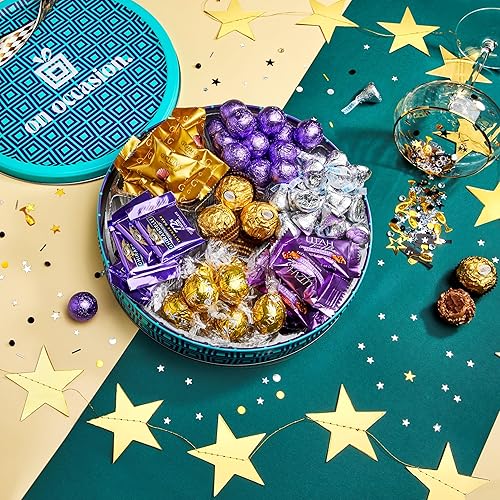 Miniatura 6 de Cesta de regalo de chocolate gourmet para el día de la madre por On Occasion  Marcas de lujo - Godiva Chocolate, Hershey Kisses, Ghirardelli