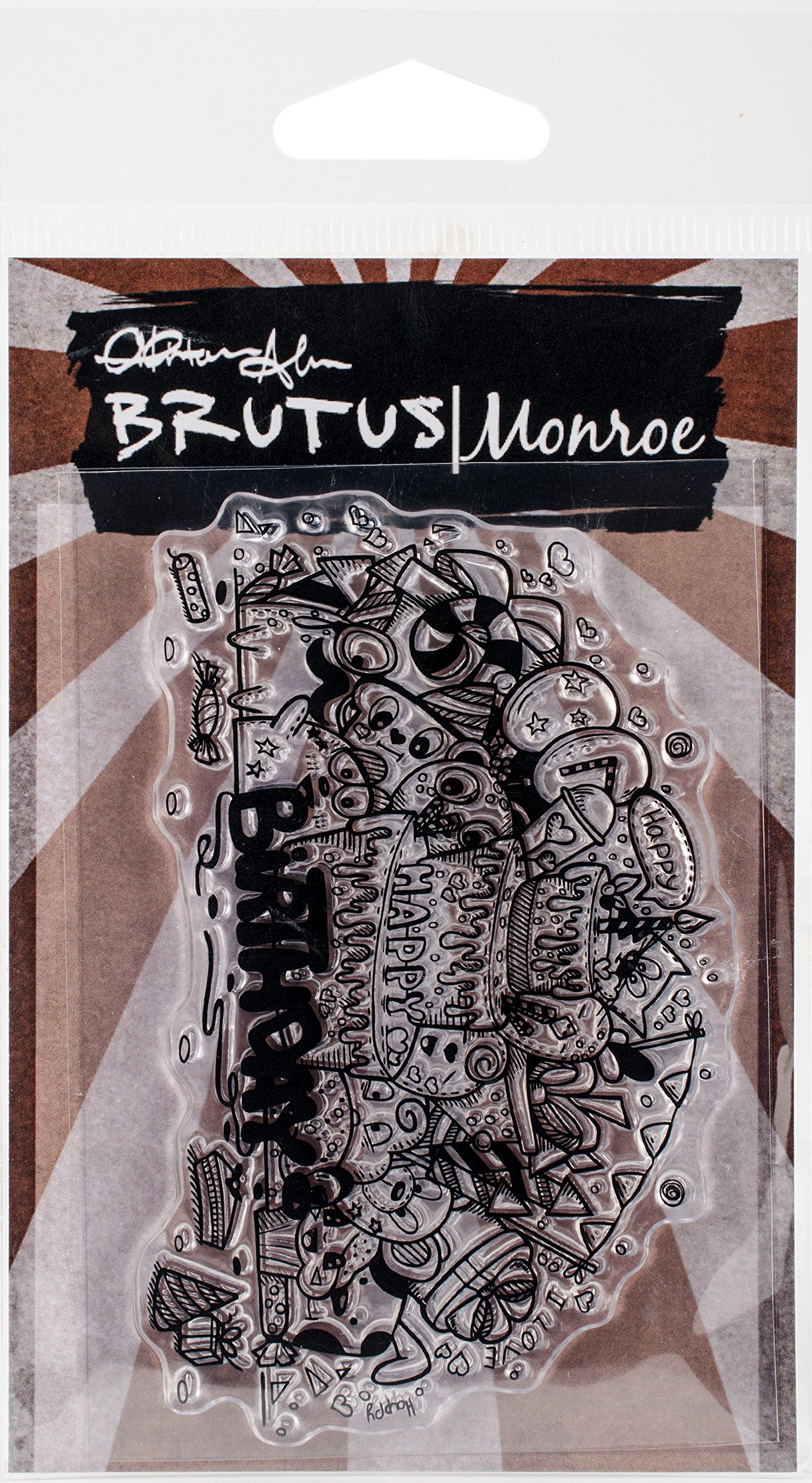 Brutus Monroe Clear Stamps, Multi-Colour, 7.87 x 14.98 x 0.4 cm