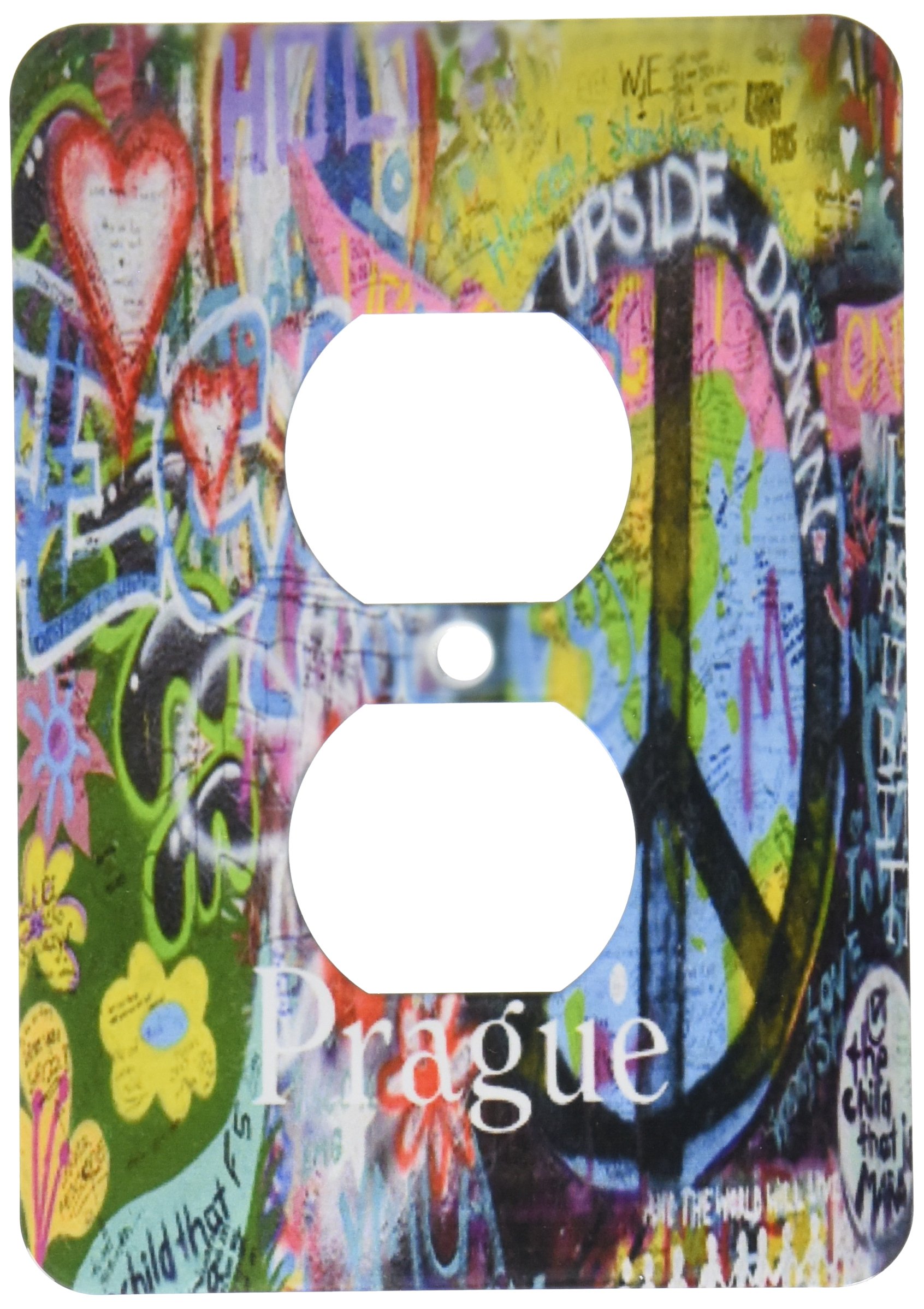 Lennon Peace Wall à Prague plaque 2 prises pour une déco de salon artistique