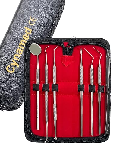Miniatura 2 de Herramientas dentales alemanas, removedor de placa para dientes, kit de limpieza de higiene dental, raspador de dientes, removedor de sarro,