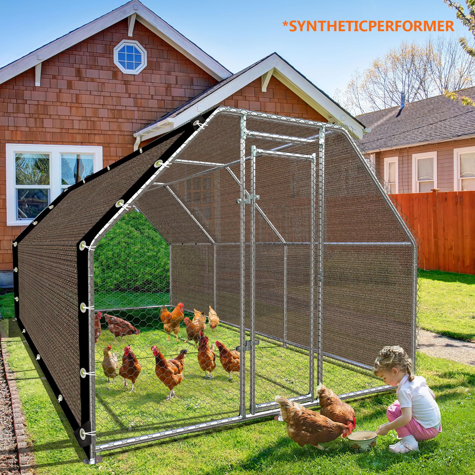 Schattennetz 80% UV Sonnensegel mit Ösen 5x5m für Terrasse | HDPE-Schattierungsnetz, UV-beständig, atmungsaktiv, langlebig, wiederverwendbar, mit Ösen schützt Pflanzen im Beet/Glashaus