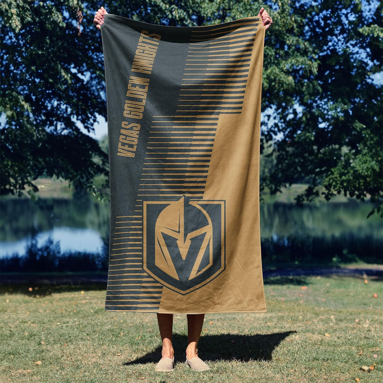 Northwest Vegas Golden Knights NHL Progression Jacquard Beach Towel 36 x 72 Inches - Image 4