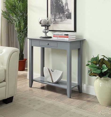 Miniatura 7 de Convenience Concepts American Heritage - Librero de escalera con cajón para archivos, Pino, Blanco