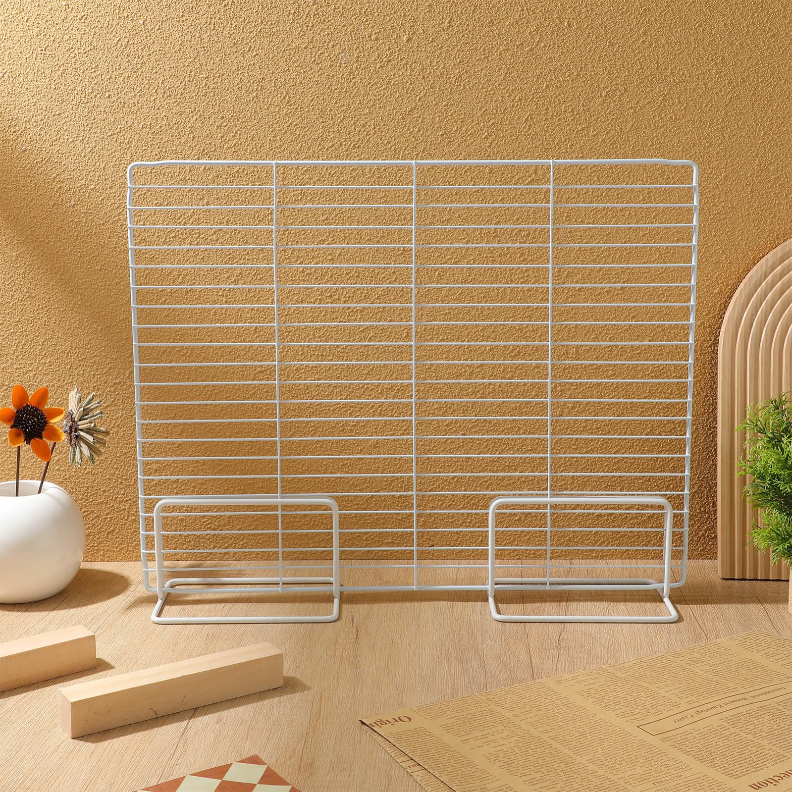 PACKOVE Gefrierschrank Trenngitter aus Eisendraht 35x46cm für Kühlschrank und Gefriertruhe als Regaltrenner zur Effizienten Lebensmittellagerung und Platzersparnis