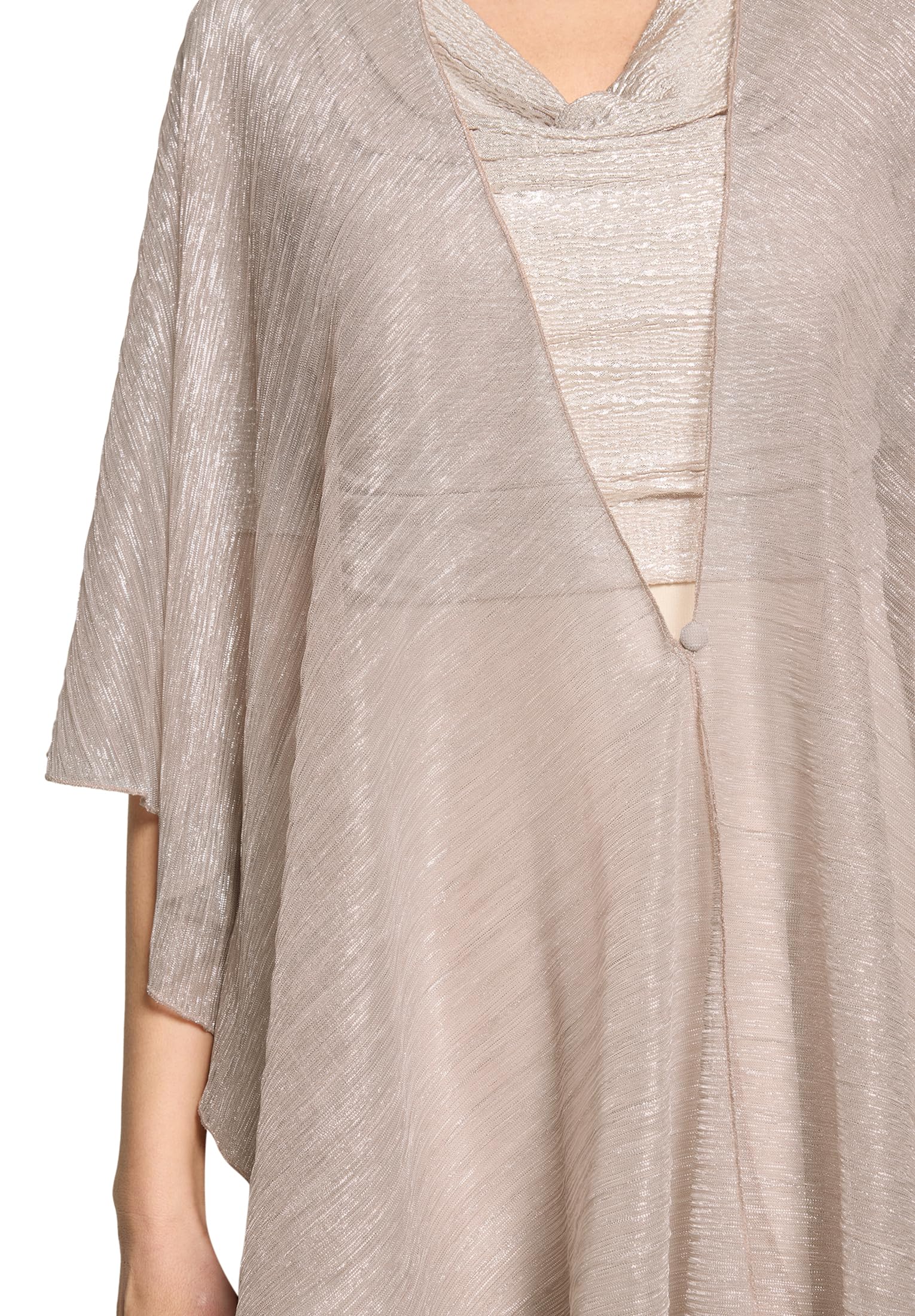 Vera Mont Damen Cape im Glitzer-Look