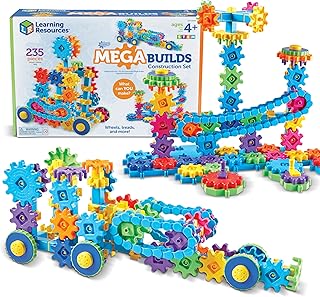 Learning Resources Gears! Gears! Gears! Gigantic Buildings Mint Gear Kit 235 Pieces Ages 4+