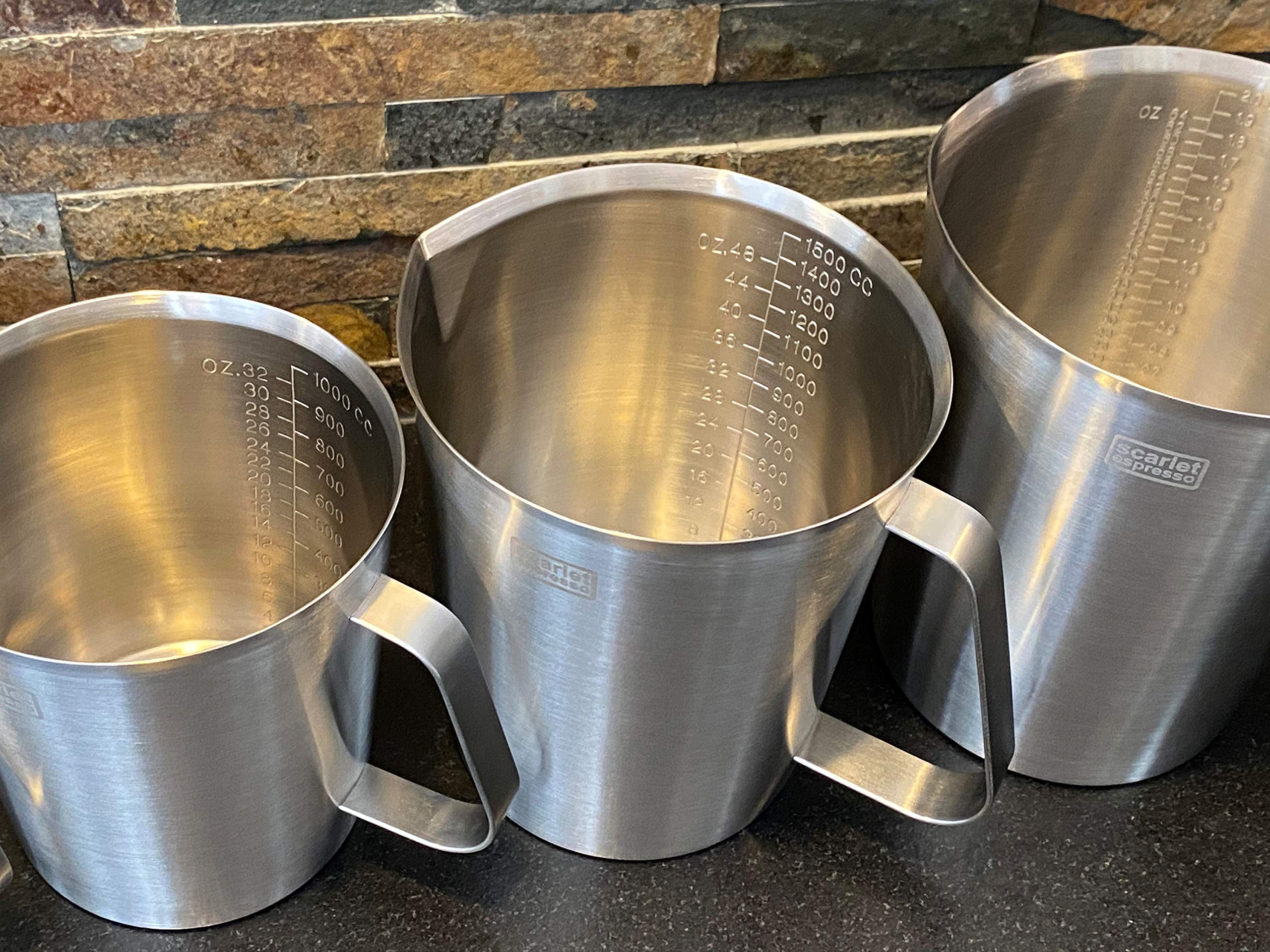 UBERMing 2 Bricco per Latte in Acciaio Inox Caraffa per Montalatte 150