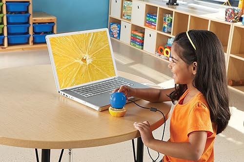 Miniatura 4 de Learning Resources Zoomy 2.0 Microscopio digital portátil, computadora, proyector o accesorios para pizarra blanca interactiva, azul, a partir de 4