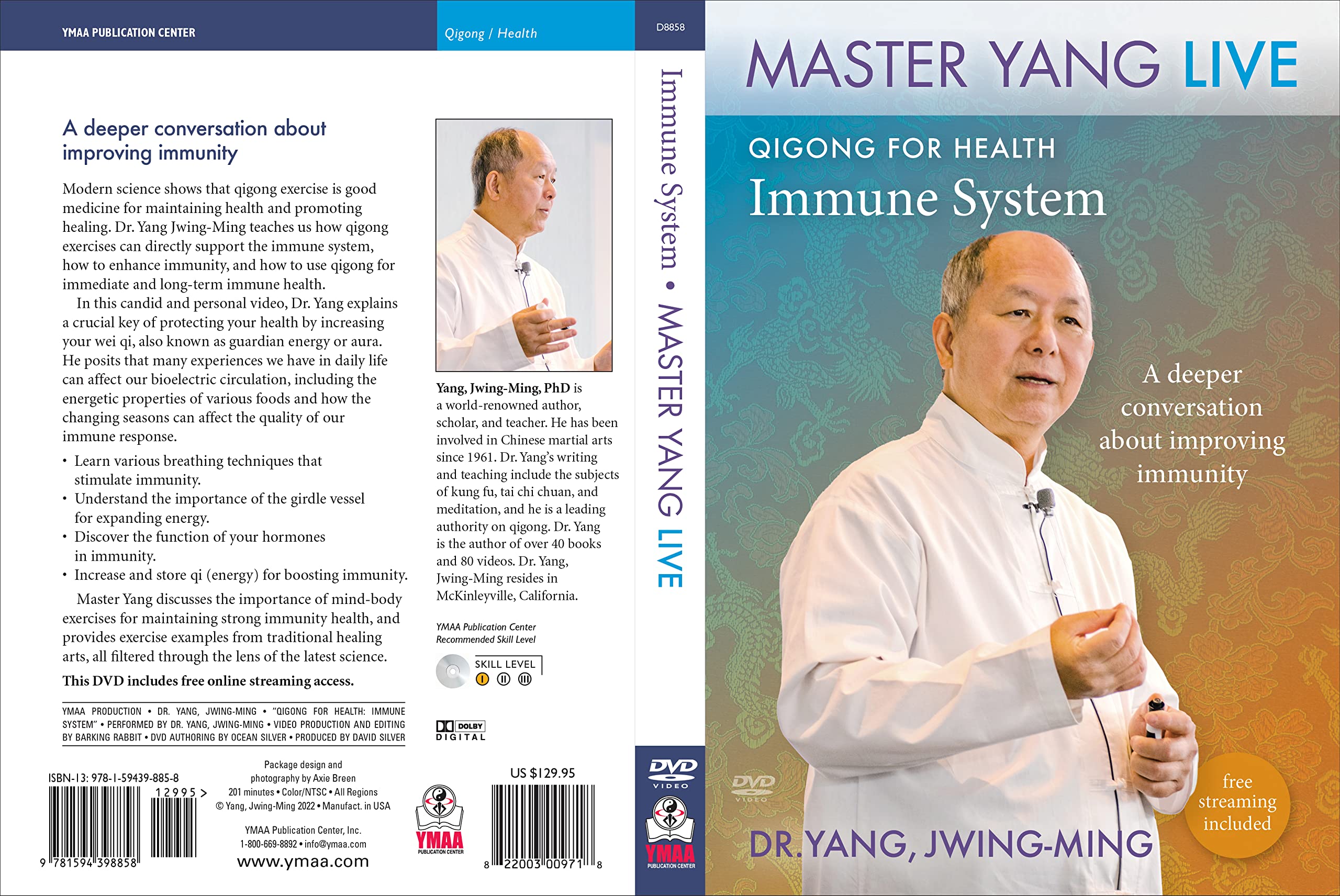 Qigong for Health: Immune System MASTER YANG LIVE DVD (YMAA Qigong) Dr. Yang, Jwing-Ming DVD Video plus free streaming online access