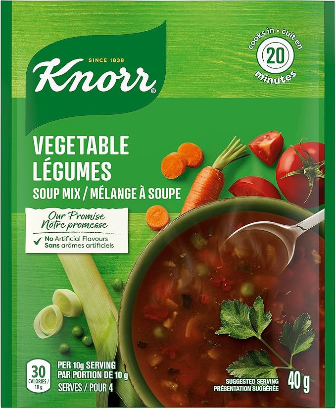 Knorr Soup Mix for a quick and delicious soup Vegetable quick dinner