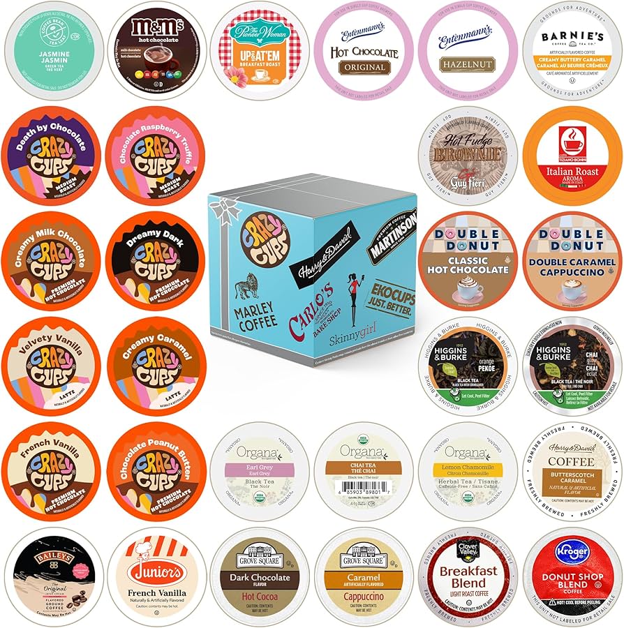 Amazon.com : Variety Pack of Coffee, Tea, Hot Chocolate and