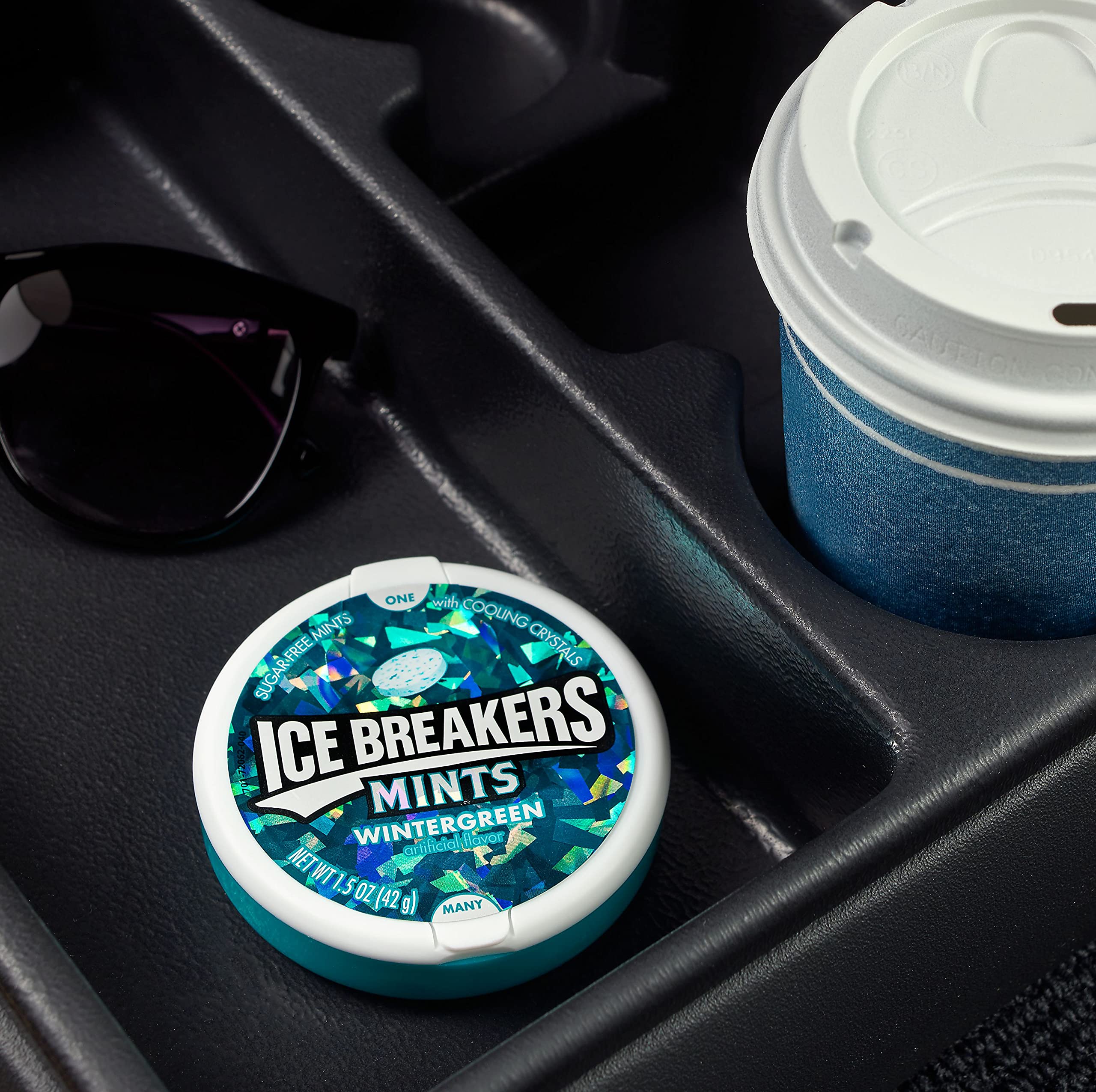 ICE BREAKERS Wintergreen Flavored Sugar Free Breath Mints, Bulk Mint