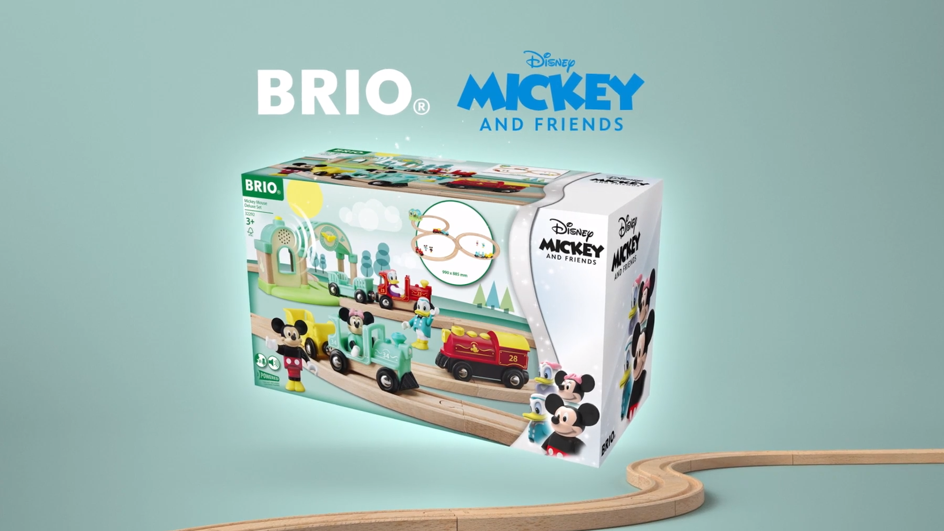 【新品未使用】BRIO ミッキーマウスデラックスセット Watch BRIO Disney Mickey's Deluxe Wooden Railway Set on Amazon Live