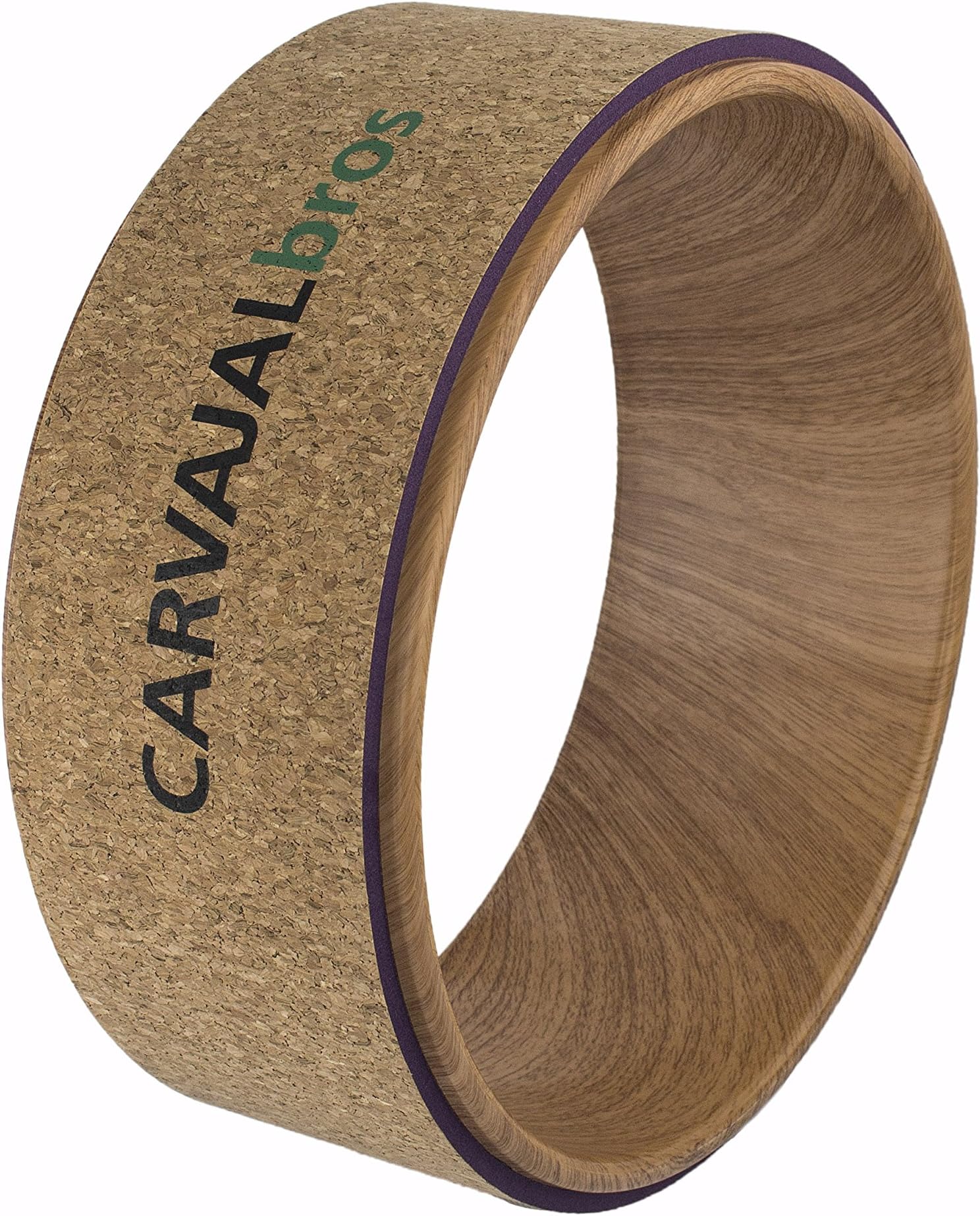Dharma Yoga Wheel, 13´x5´, Cushion Backbend Equipment Ideal for Stretching, Thoracic Roll, Release Psoas Muscle Tension and Plexus Block, Improve Balance and Strength Spine, FREE EBOOK
