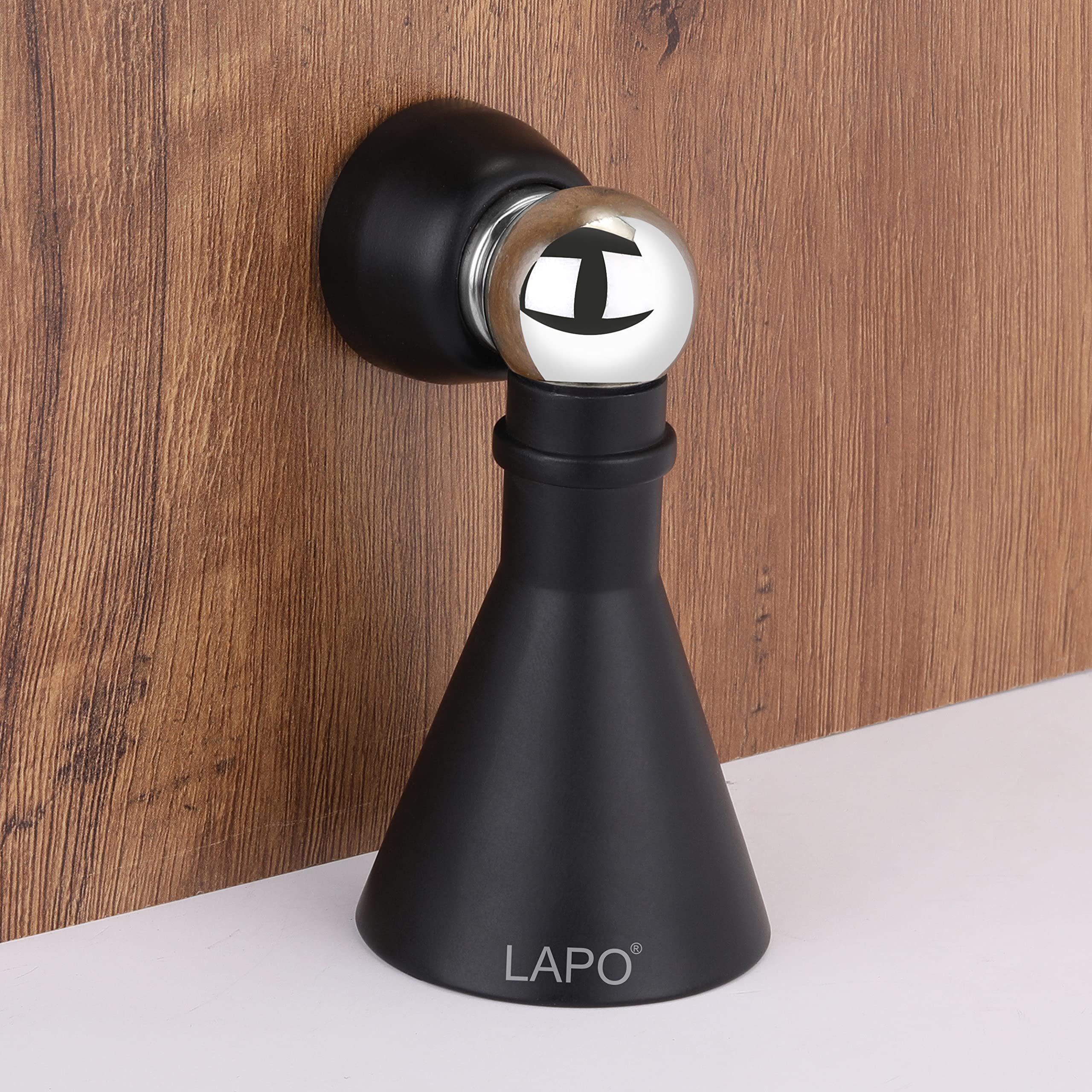 LAPO Premium Stainless Steel Magnetic Door Stopper | Soft-Close Door Catch | Adjustable Angle Design | 360° Hold | Strong Door Holding | Quick Installation | Antique Finish | Pack of 1 — Amazon image 8