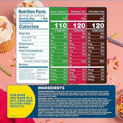 Miniatura 2 de Blake's Seed Based Barras de granola masticables, paquete variado (24 unidades), veganas, sin gluten, sin nueces y sin lácteos, aperitivos