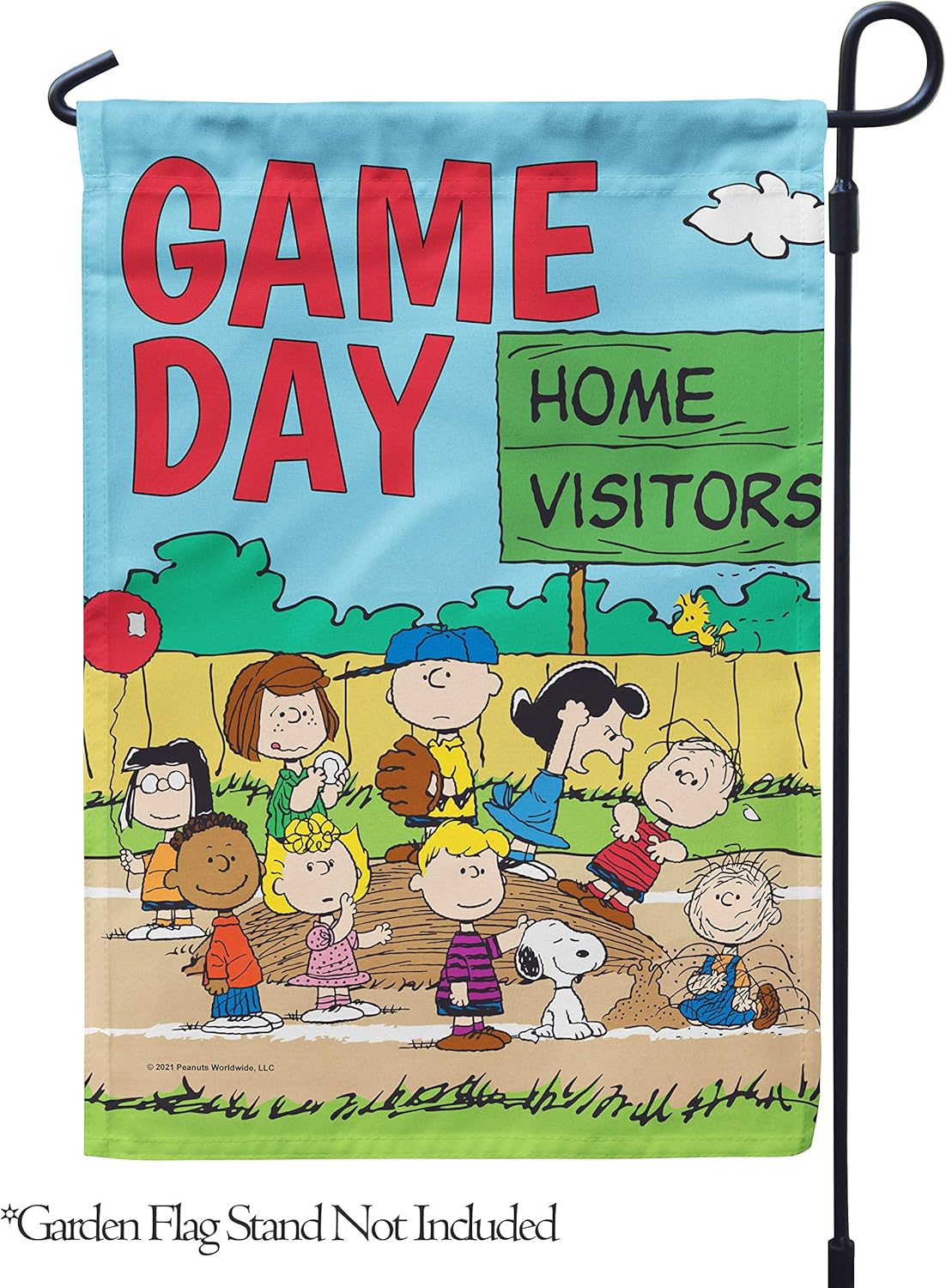Flagology, PEANUTS Game Day – Garden Flag 12" x 18", Officially Licensed PEANUTS®