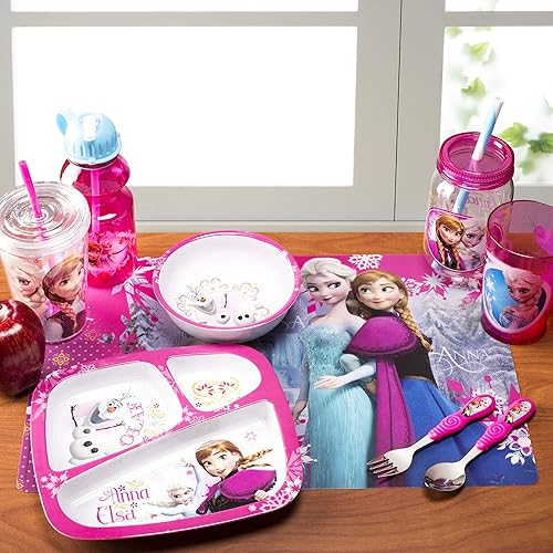 Miniatura 2 de Zak Designs Frozen - Cuenco de plástico para niños, 5 pulgadas, Disney Frozen, juego de 6 piezas
