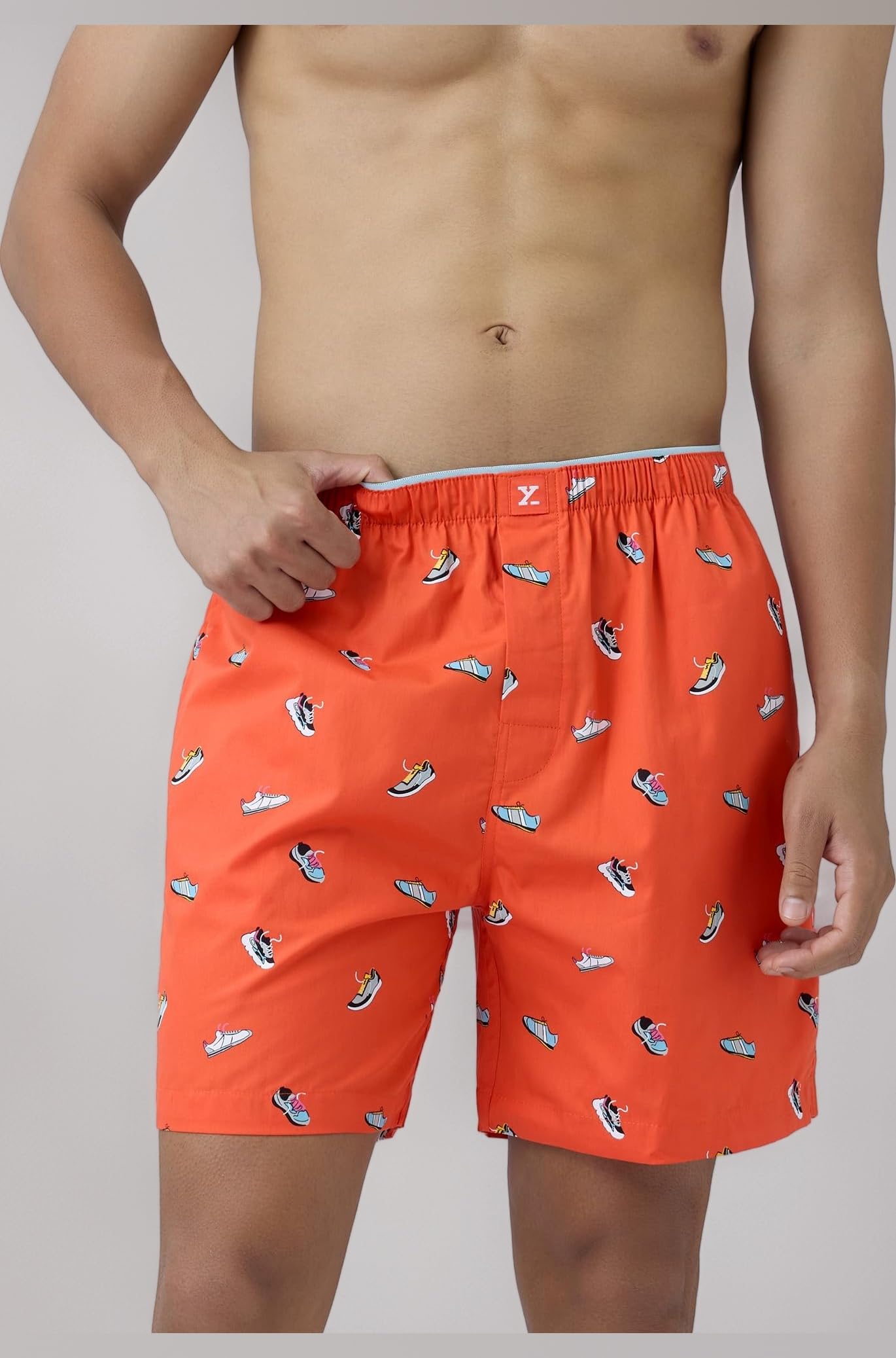Ultra Breezy 100% Super Combed Cotton Printed Renew Boxer Shorts for Men
