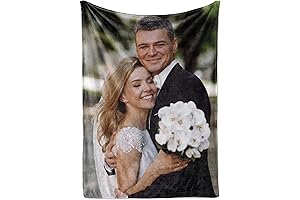 Your Moments Warmly Captured on Fleece: Ships Next Day Personalized Photo Blanket