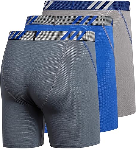 Miniatura 5 de adidas Calzoncillos tipo bóxer de malla deportiva para hombre (paquete de 3) DESCONTINUADO
