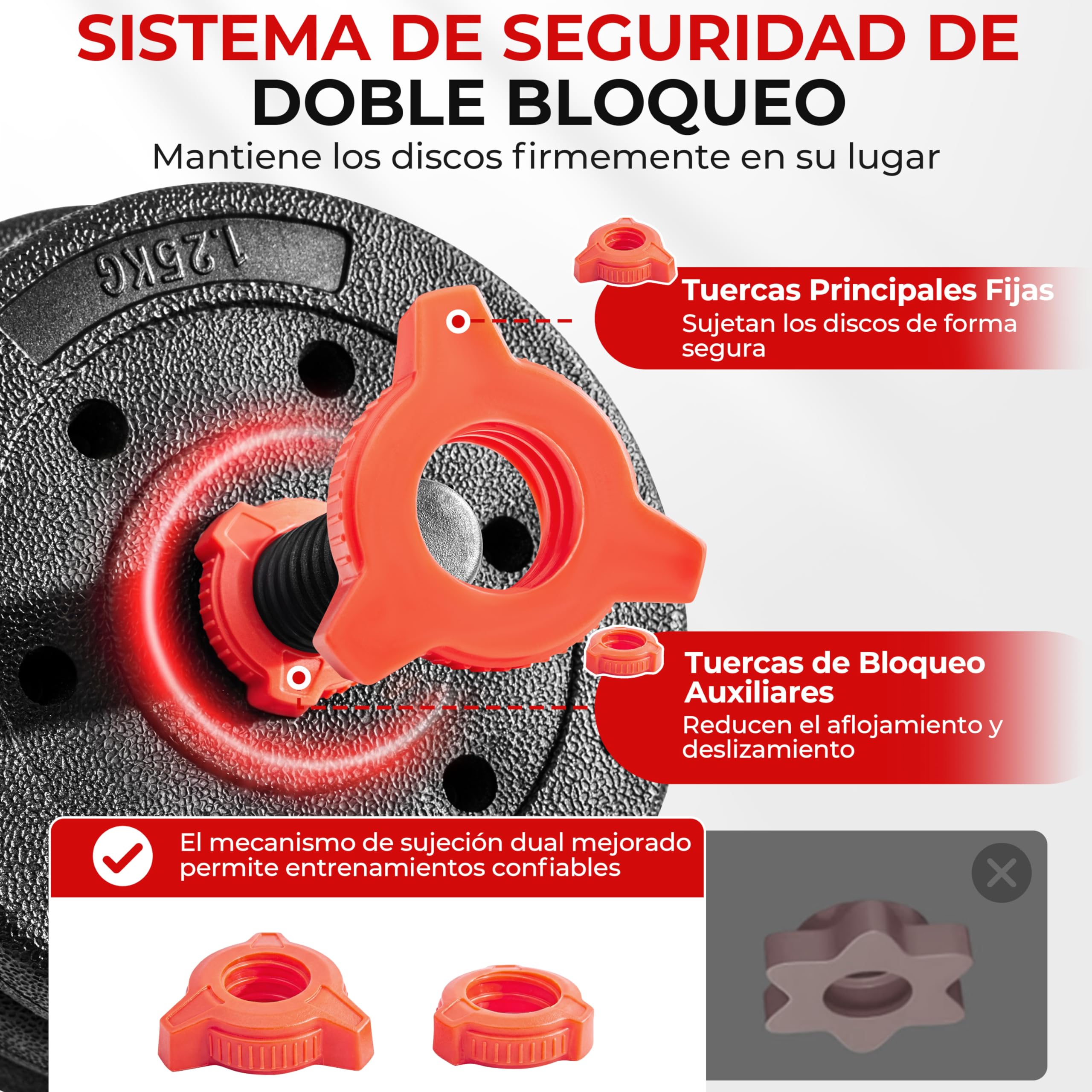 Yaheetech Juego de Mancuernas 20 kg, 2 en 1 Mancuernas Ajustables y Barra Recta, Pesas Libres de 20 kg con 12 Discos y Collares de Doble Bloqueo, para Hombres y Mujeres Gimnasio en Casa, Negro