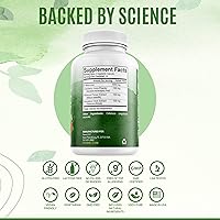 Vista 3 de Cápsulas de D-manosa 100% pura de 1000 mg con extracto de arándano, hibisco y diente de león, fórmula profesional de prevención de infecciones