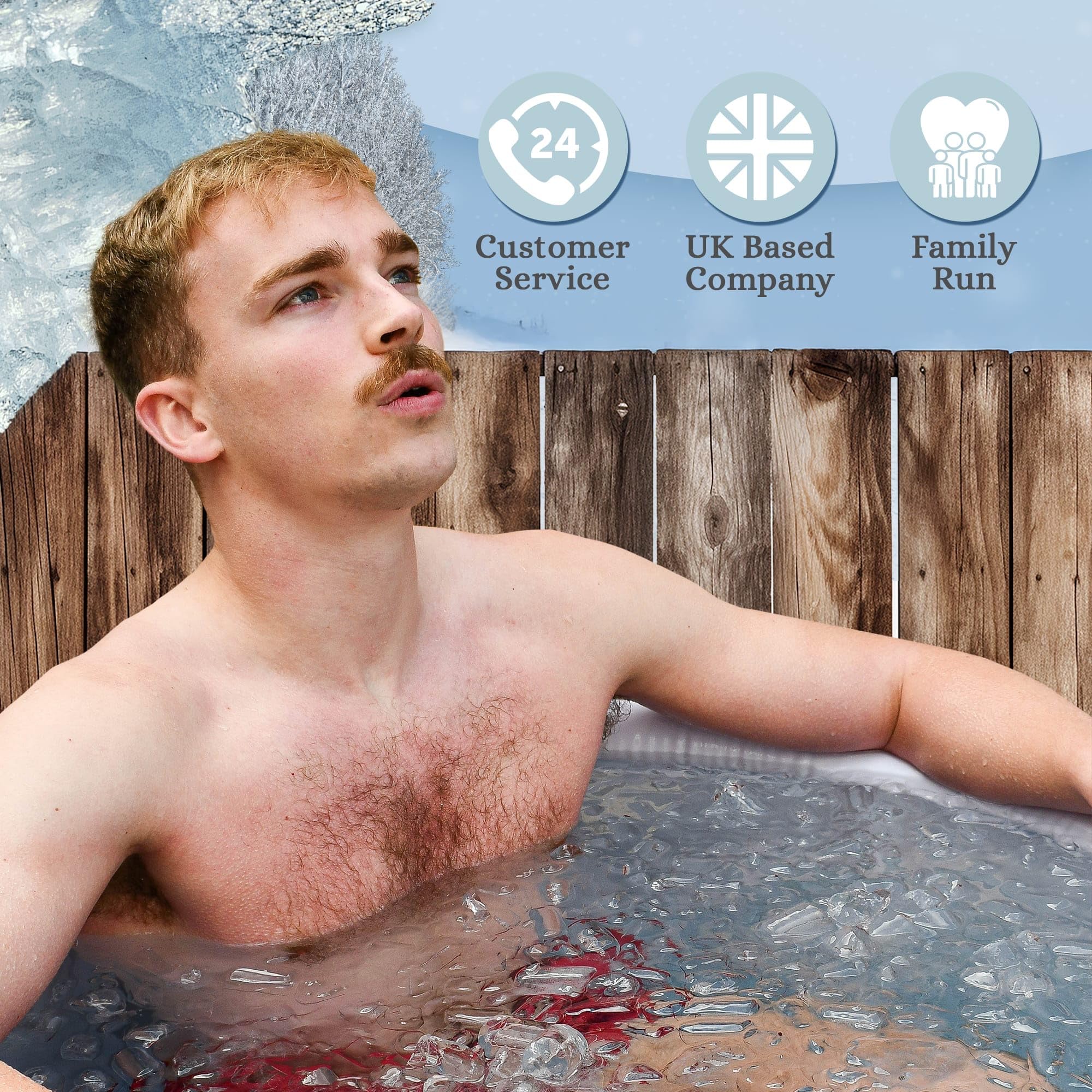 Tragbares Eisbad grau mit Kuppeldeckel, Eisbadewanne für Kaltwassertherapie und Sportler, 370 Liter Kalttauchwanne mit Thermodeckel, Schutzhülle und Thermometer