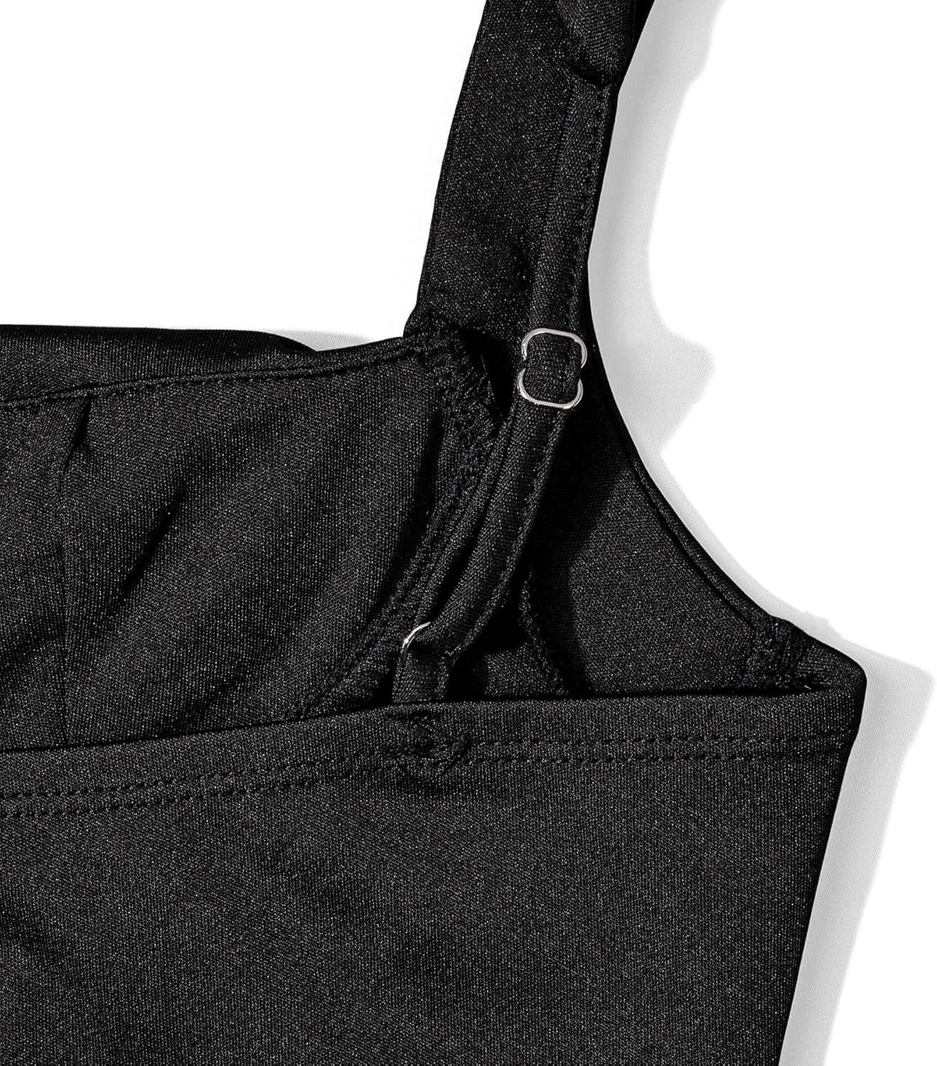 Women Sexy Spaghetti Strap High Slit Maxi Dress with Scarf Square Neck Pleated Long Party Dress - Image 8