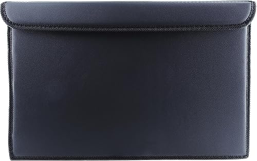 Miniatura 1 de Organizador plegable para automóvil, organizador de maletero y almacenamiento para automóvil, SUV, sedán (cuero-negro, 18.5 x 11.5 pulgadas)