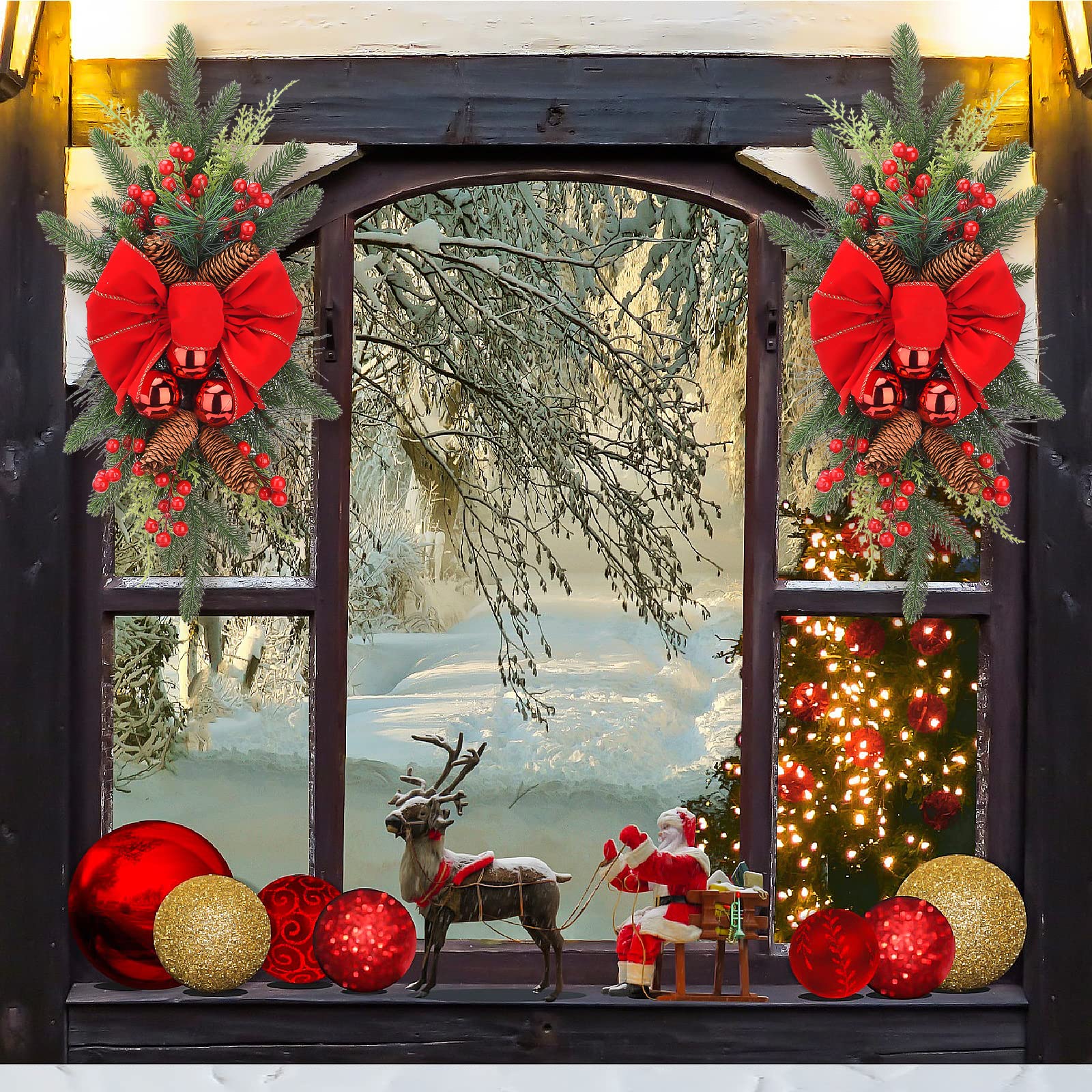 Christmas Swag For Mailbox 35.4\, image size:1600x1600