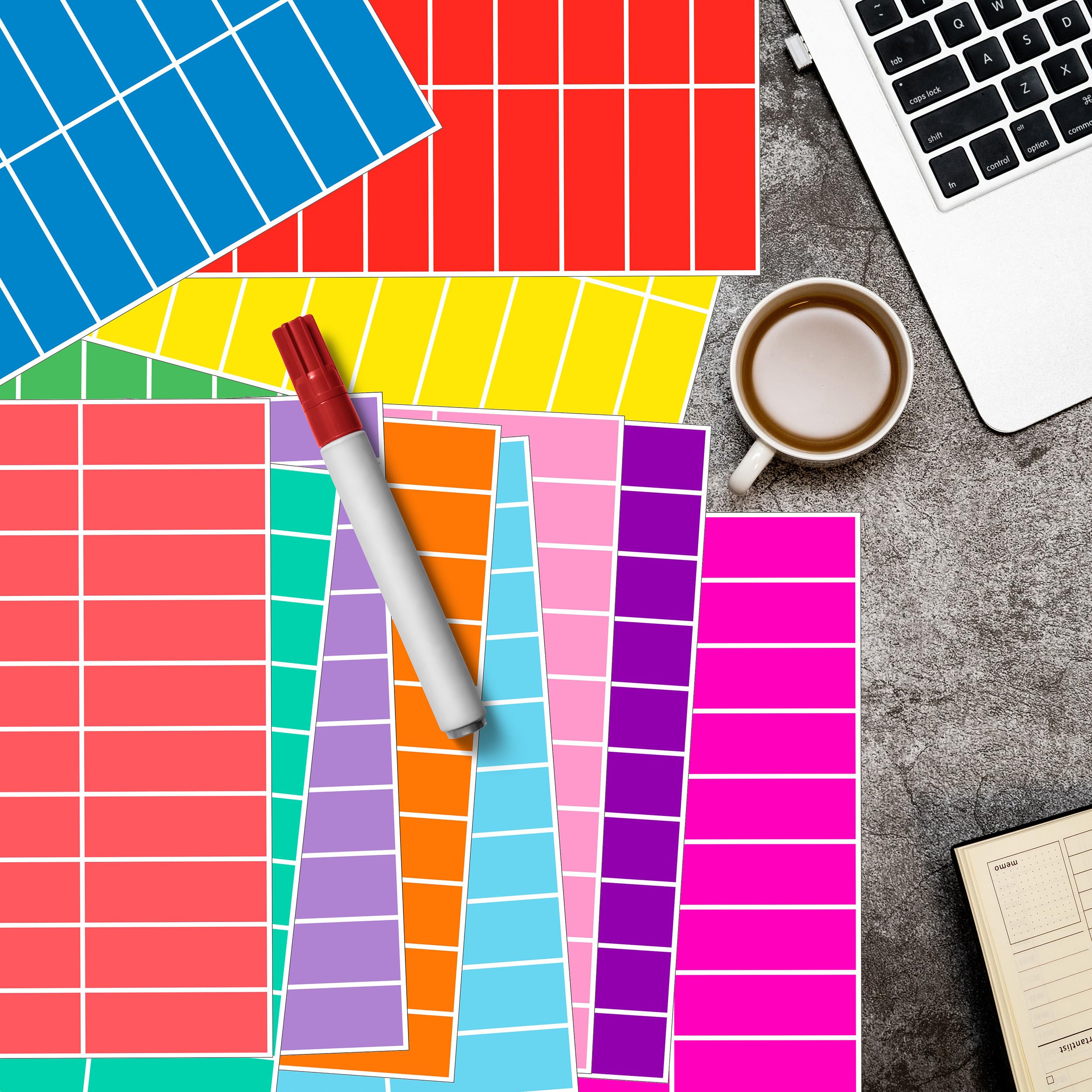 102 Labels, 25mm Diameter Round, Light Green, Colour Code Stickers