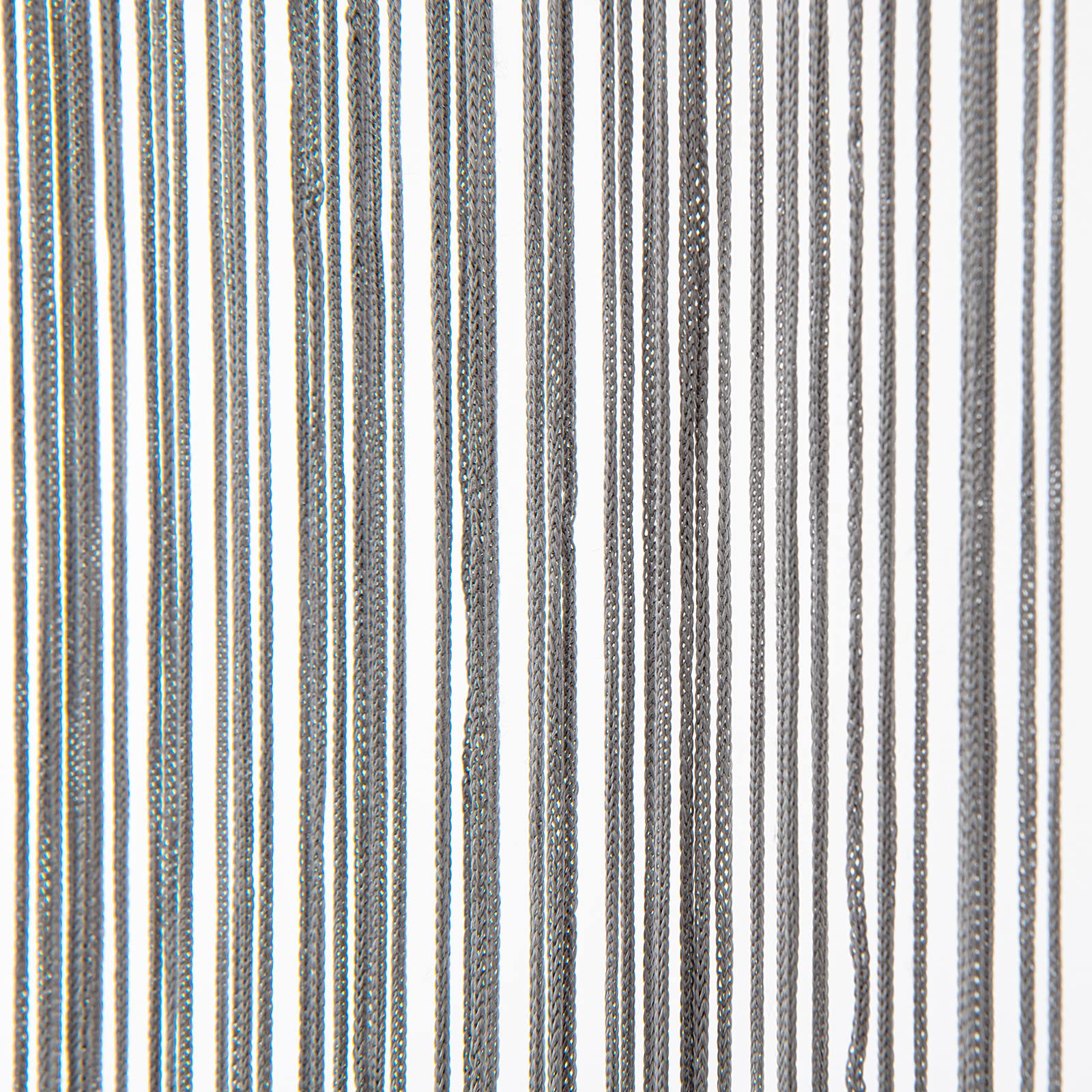 MIULEE Tenda a Filo Tende per Porta Tenda con Perline Protezione contro gli Insetti Il Design del Palo per Divisorio per Finestre, Balcone, Camera da Letto, Matrimonio, 90 cm x 245 cm Grigio